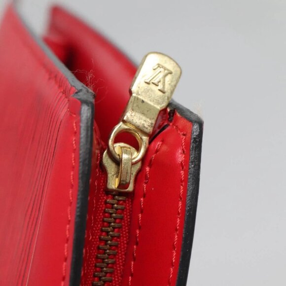 LOUIS VUITTON Epi Trousse Crete Clutch Bag Red - Picture 9 of 15